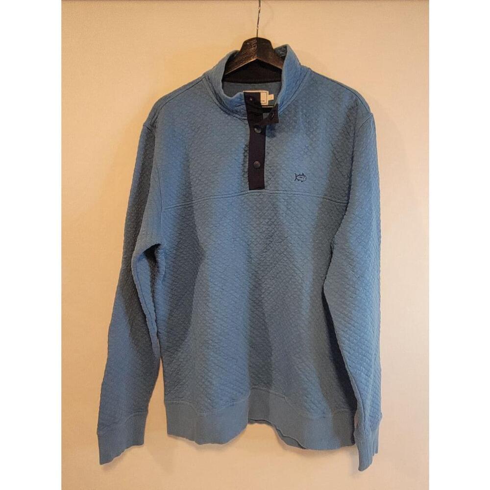 Southern Tide Quilted Blue Sweatshirt